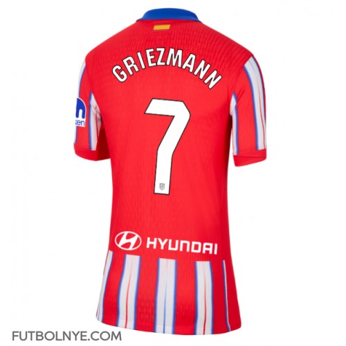 Camiseta Atletico Madrid Antoine Griezmann #7 Primera Equipación para mujer 2024-25 manga corta